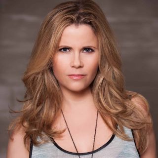 Lake with a small boat from a distance